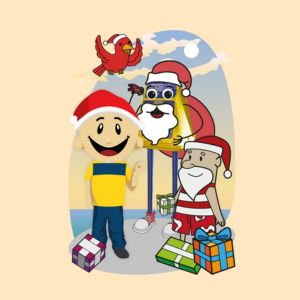 Cartas ao Papai Noel dos Correios - Mascotes da campanha de Natal