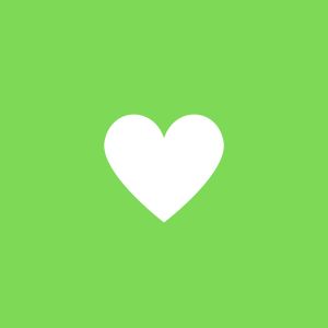 Coração verde do Vakinha Online