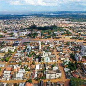 Enchente na cidade de São Leopoldo no Rio Grande do Sul